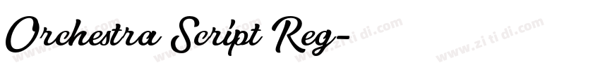 Orchestra Script Reg字体转换